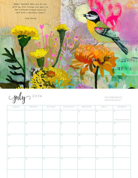 "Big Love" 2026 Cathy Nichols Wall Calendar