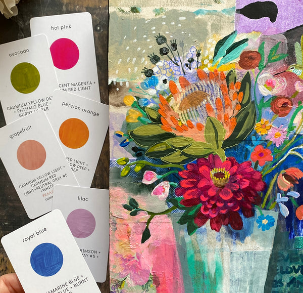 True Colors - Artist Paint-Mixing Flash Cards