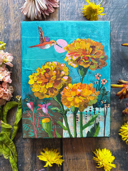 Sunshine Heart - October Birth Flower (Marigold)