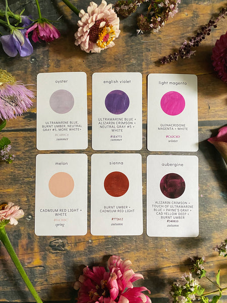 True Colors - Artist Paint-Mixing Flash Cards