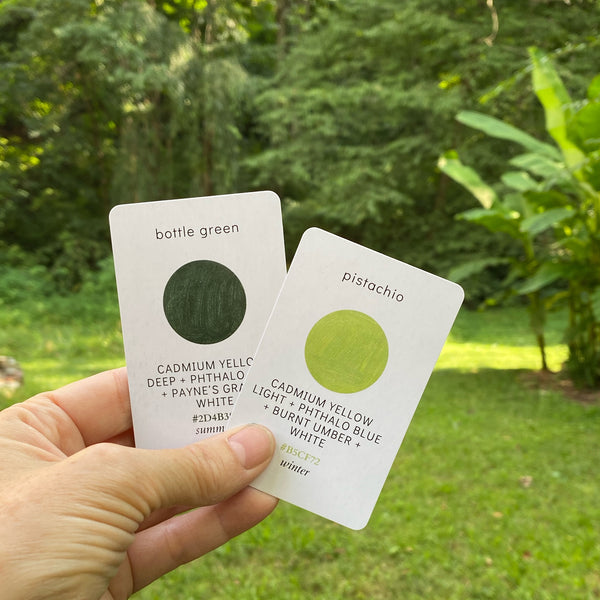 True Colors - Artist Paint-Mixing Flash Cards