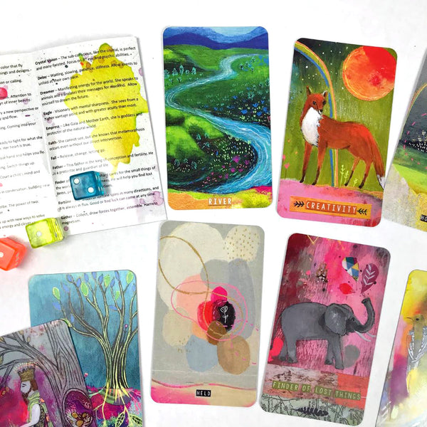 The Synchronicity oracle deck by artist Cathy Nichols