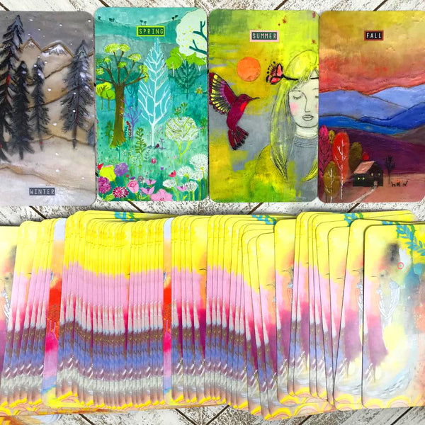 The Synchronicity oracle deck by artist Cathy Nichols