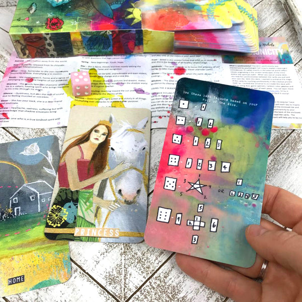 The Synchronicity oracle deck by artist Cathy Nichols
