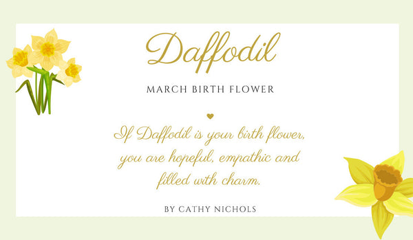 March - Daffodil Birth Month Print