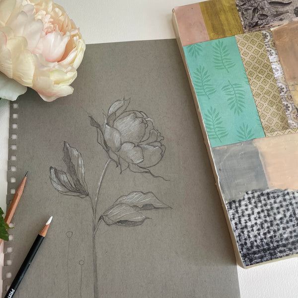 mixed media floral workshop