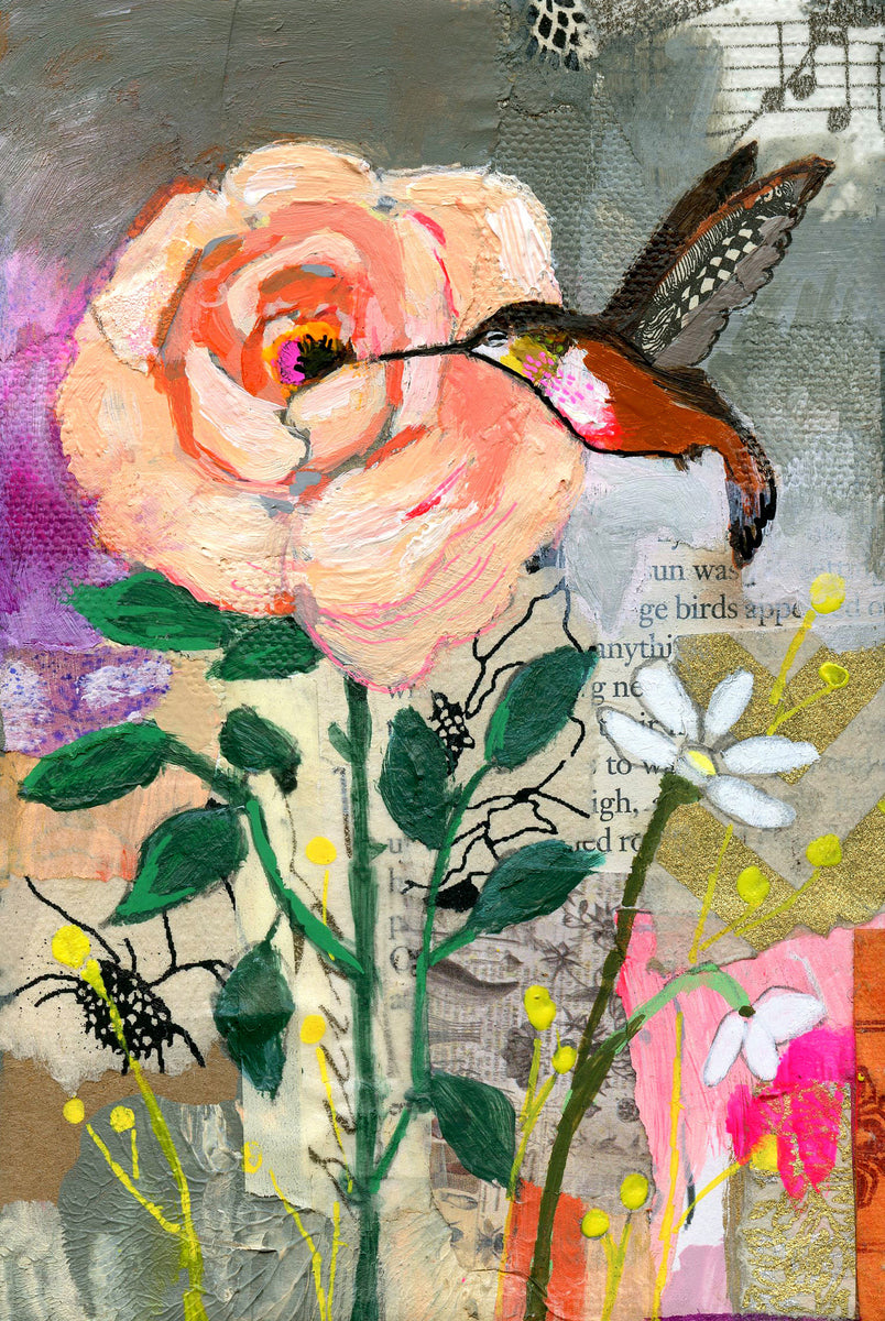 絵画 Flower. june-ROSE-print-on-