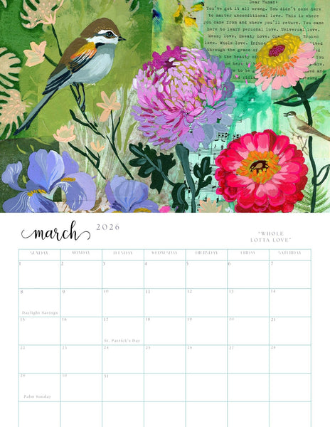 "Big Love" 2026 Cathy Nichols Wall Calendar