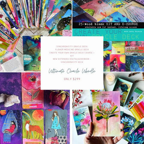 ULTIMATE ORACLE BUNDLE!  2 Oracle Decks & Create Your Own Oracle Deck CLASS & Extended Guidebook!