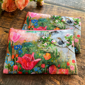Springtime in Monet's Garden - Zipper Pouch