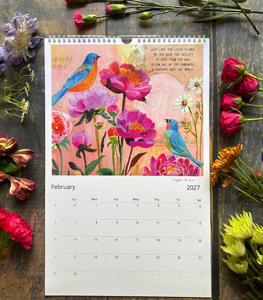 2027 "My Time to Bloom" Wall Calendar -- US and Canada Edition
