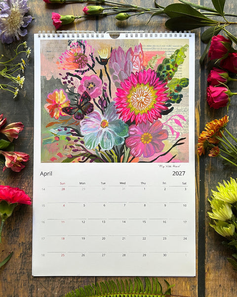 2027 "My Time to Bloom" Wall Calendar -- US and Canada Edition