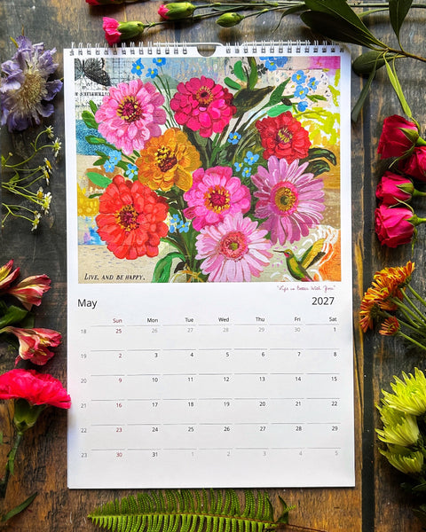 2027 "My Time to Bloom" Wall Calendar -- US and Canada Edition