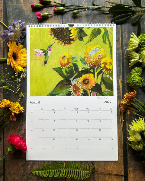 2027 "My Time to Bloom" Wall Calendar -- US and Canada Edition