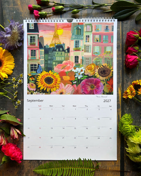 2027 "My Time to Bloom" Wall Calendar -- US and Canada Edition
