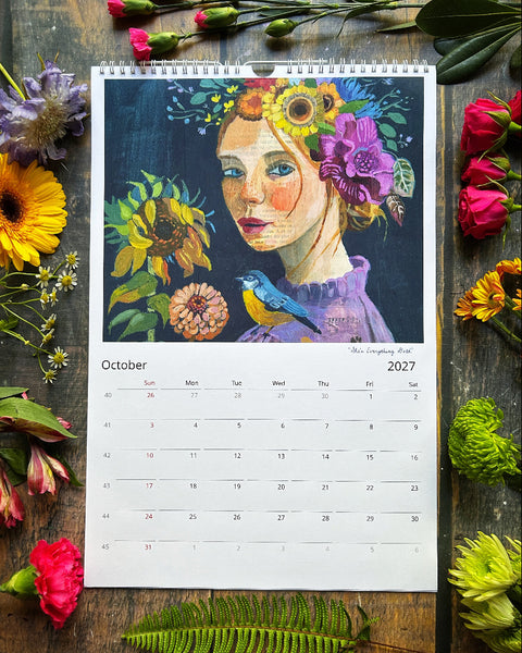 2027 "My Time to Bloom" Wall Calendar -- US and Canada Edition