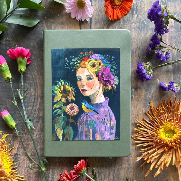 "She's Everything Gold" - Olive Green Journal