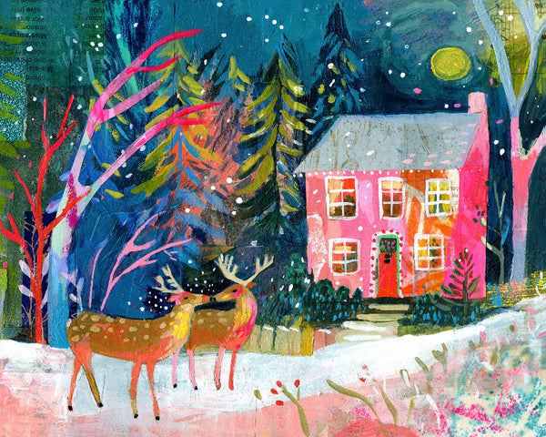 Sugarplum Dreams | Holiday Greeting Cards - 10 Cards with Envelopes