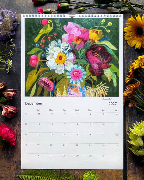 2027 "My Time to Bloom" Wall Calendar -- US and Canada Edition