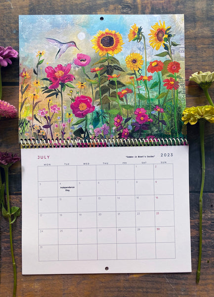 2023 "Wings and Blooms" Cathy Nichols Calendar