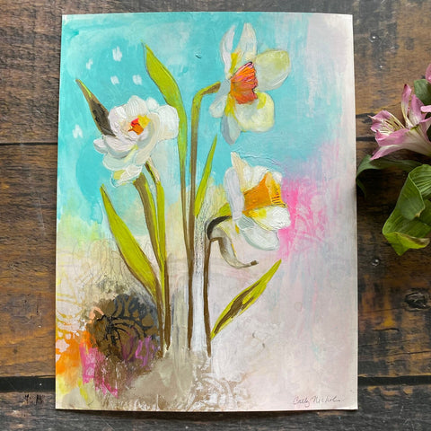 Daffodil - Original Botanical Painting on Paper