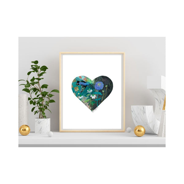 River - Heart Print