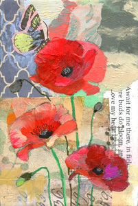 August - Poppy Birth Flower Print