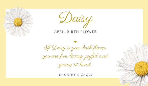 April - Daisy Birth Flower Print