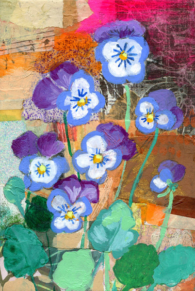 February - Violet Birth Flower Print