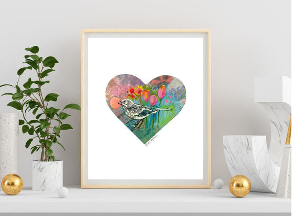 Monet- Heart Print