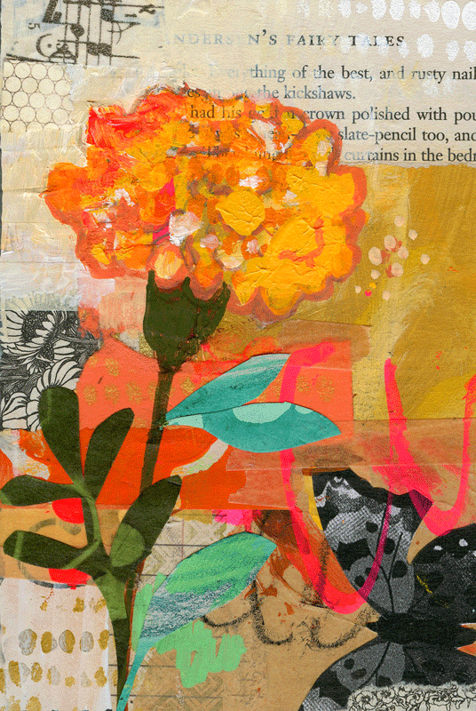 October - Marigold Birth Flower Print