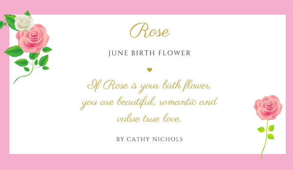 June - Rose Birth Flower Print